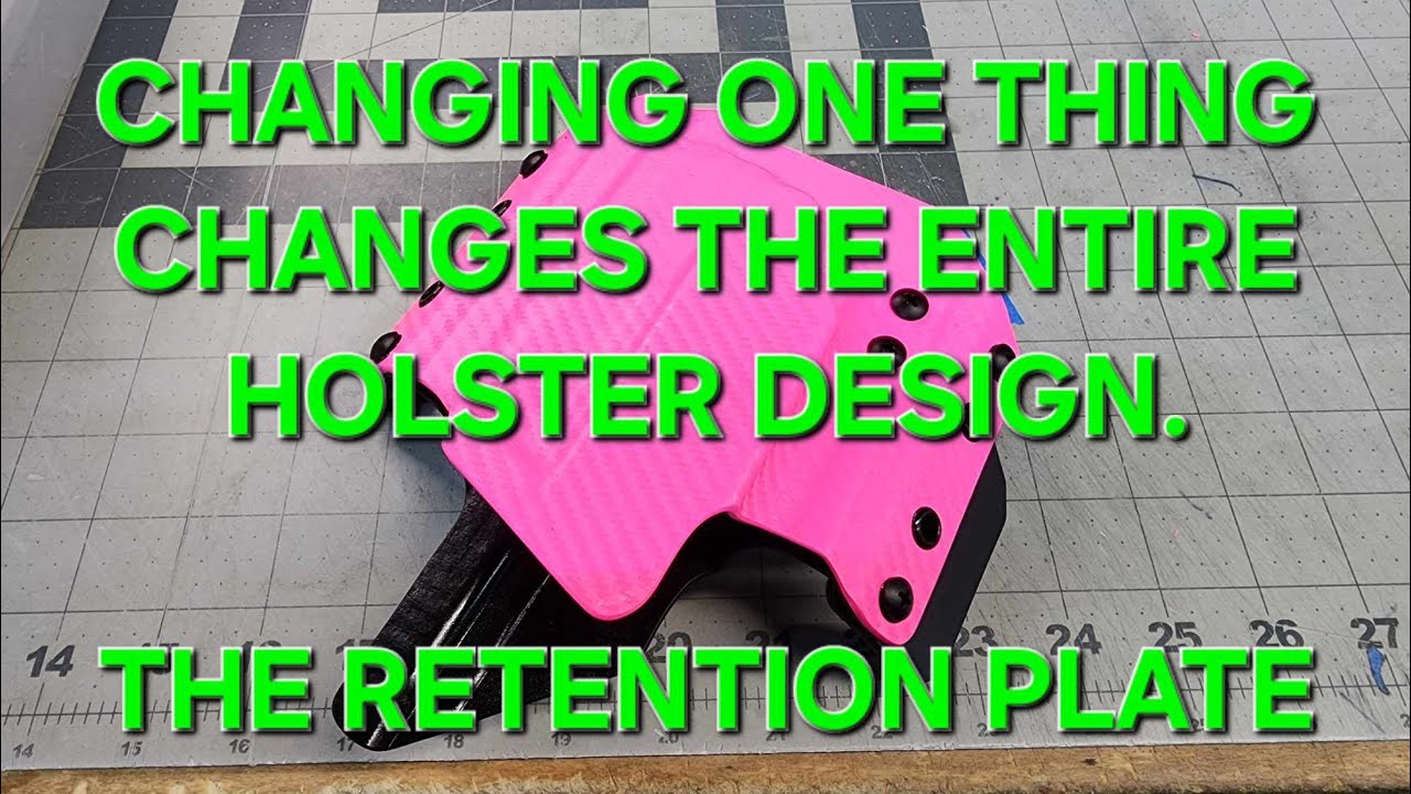 Making 2 Different Style Holsters for the DAGGER PL MINI 2 by changing the Retention Plate.