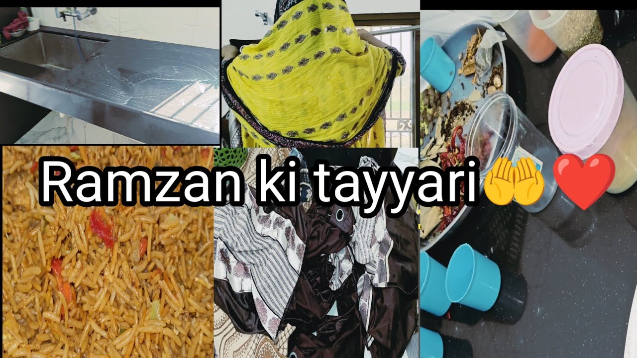 Ramzan ki tayyari | Khana q nahi banaya #vlog #ramdan #dailyvlogs#cleaning #kitchen #food #trending 
