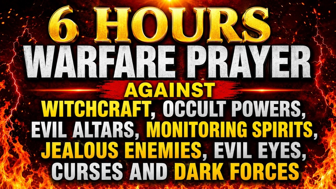 6 HOURS WARFARE PRAYER AGAINST WITCHCRAFT, OCCULT POWERS, EVIL ALTARS, MONITORING SPIRITS, JEALOUS
