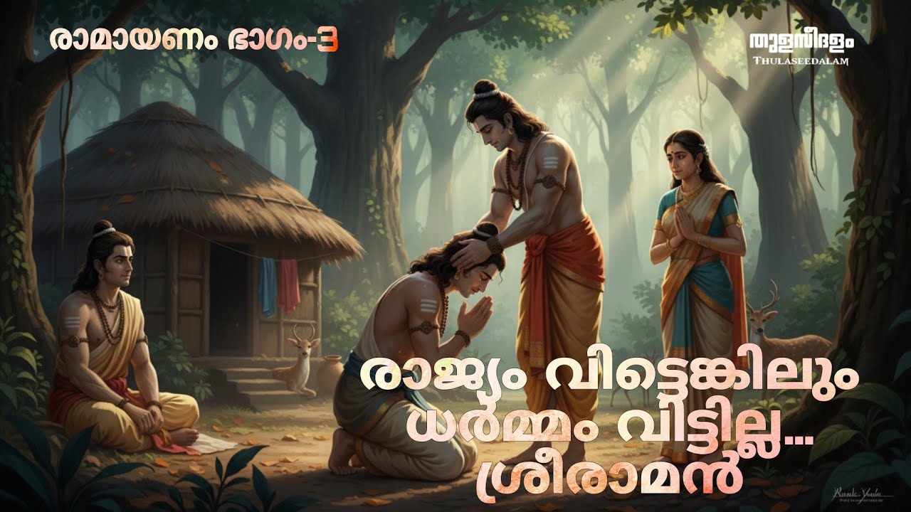 രാജ്യം വിട്ടെങ്കിലും ധർമ്മം വിട്ടില്ല… ശ്രീരാമൻ. രാമായണം ഭാഗം- 3 | Ramayana Part - 3