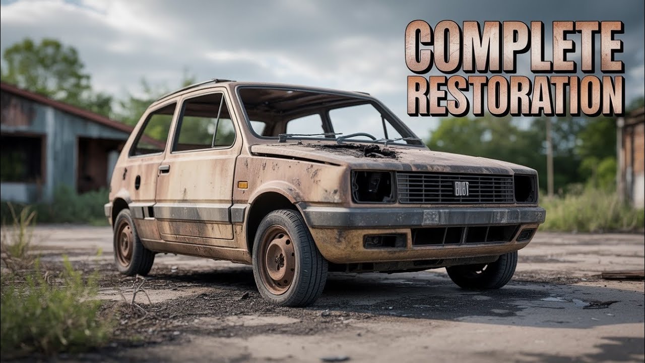 ASMR Car Restoration! Full Restoration of 1984 Fiat Panda Burnt to New