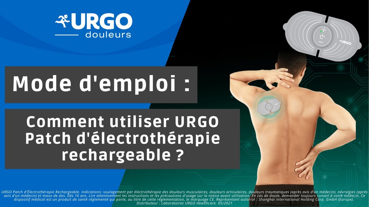 Mode d'emploi - Comment utiliser le patch d'électrothérapie rechargeable URGO ?