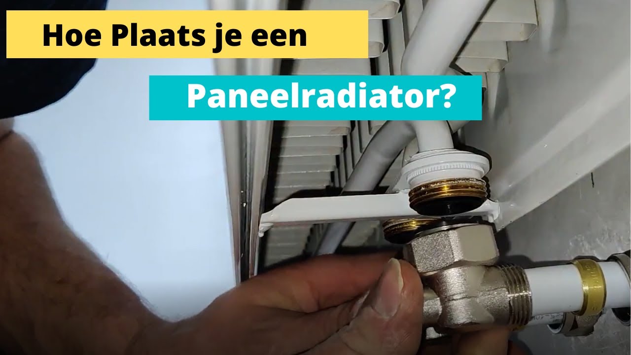 Hoe plaats je een paneelradiator?