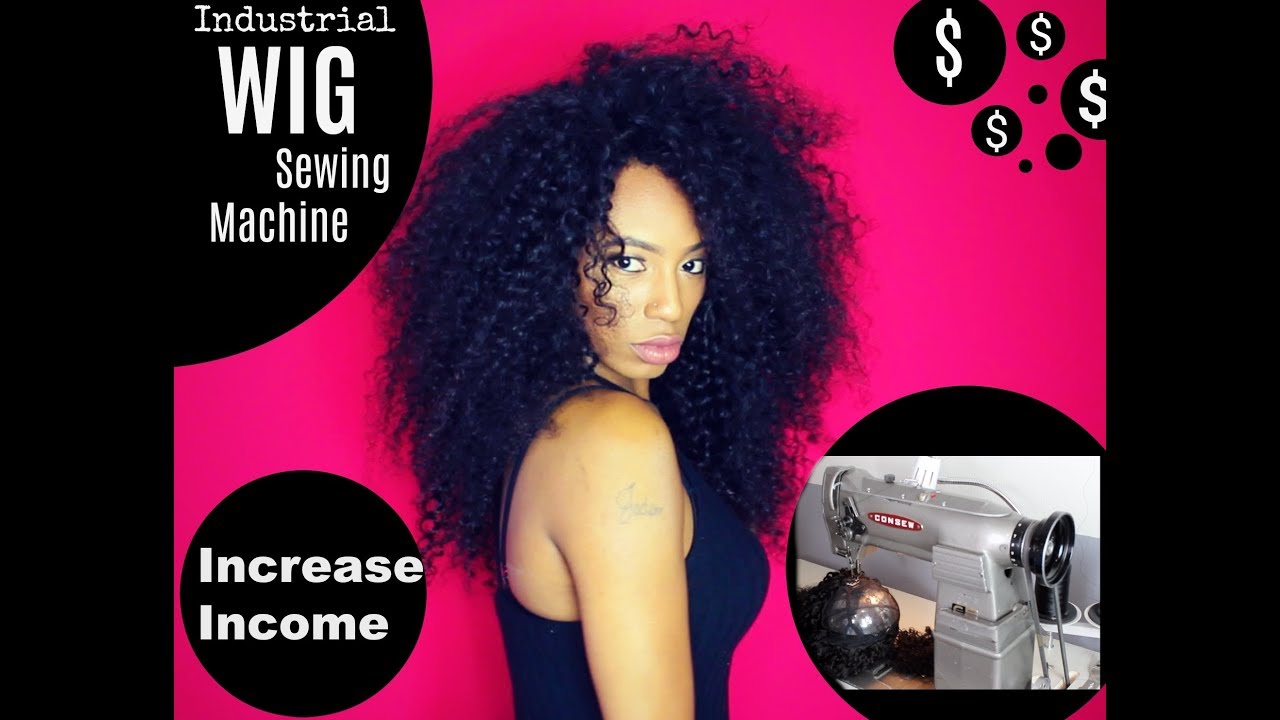 How to make a wig fast on a sewing machine, Sewing machine method