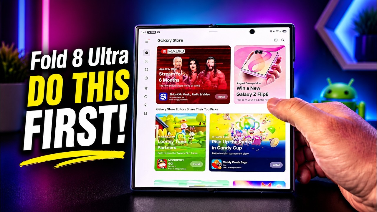 Samsung Galaxy Z Fold 8 Ultra: 20 первых шагов после покупки