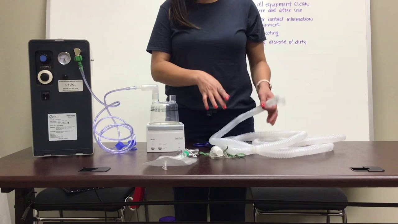 Heated Trach Collar Setup
