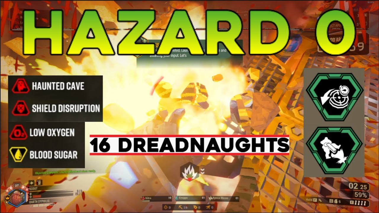 Hazard 0 Blood Sugar | 16 Dreadnaughts Low O2 No Shield No Resup Haunted Cave | Deep Rock Galactic