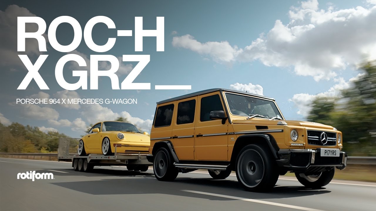 Rotiform ROC-H 3pc Forged X GRZ Cast MonoBlock - Porsche 964 X Mercedes G-Wagon | 4K