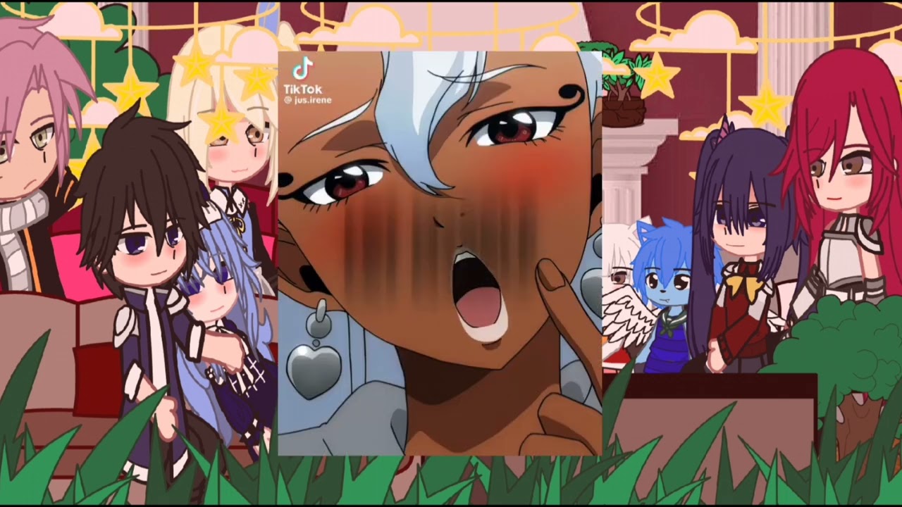 ||FAIRY tail reaction video||GACHA NOX||my first gacha and reaction video||Reacting to each other ||