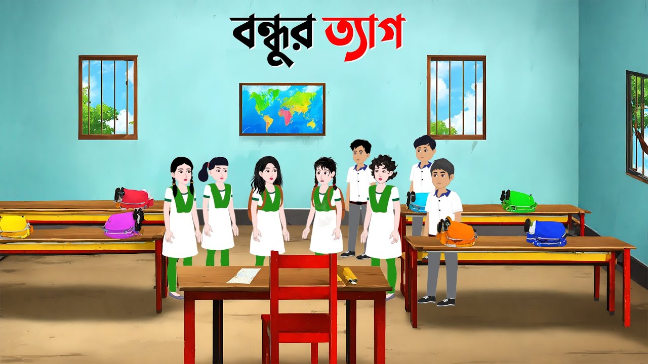 বন্ধুর ত্যাগ | Bengali Moral Stories Cartoon | Notun Rupkothar Bangla Golpo | Dhadha Point