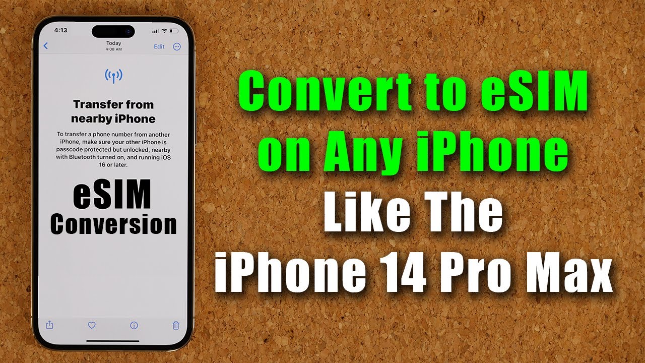 Convert Physical SIM to eSIM on Any iPhone like the iPhone 14 Pro Max