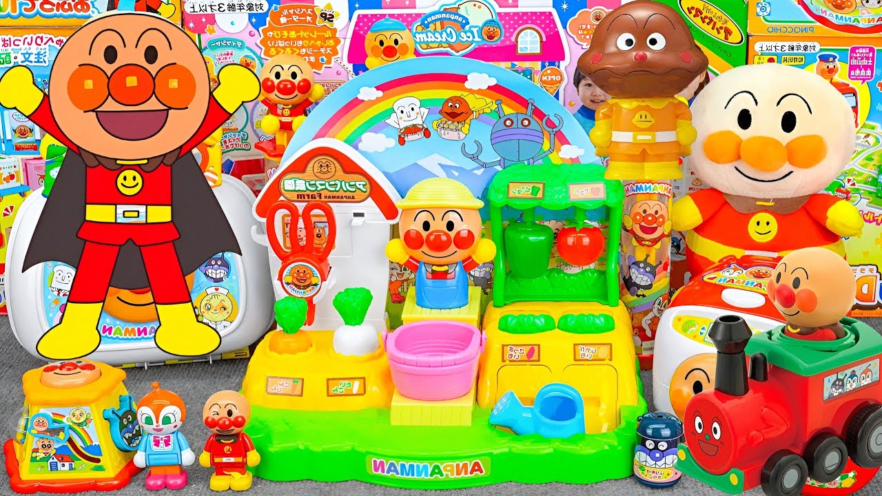 Satisfying with Unboxing Cute Anpanman Vegetable Farm Playset Toys Collection | ASMR