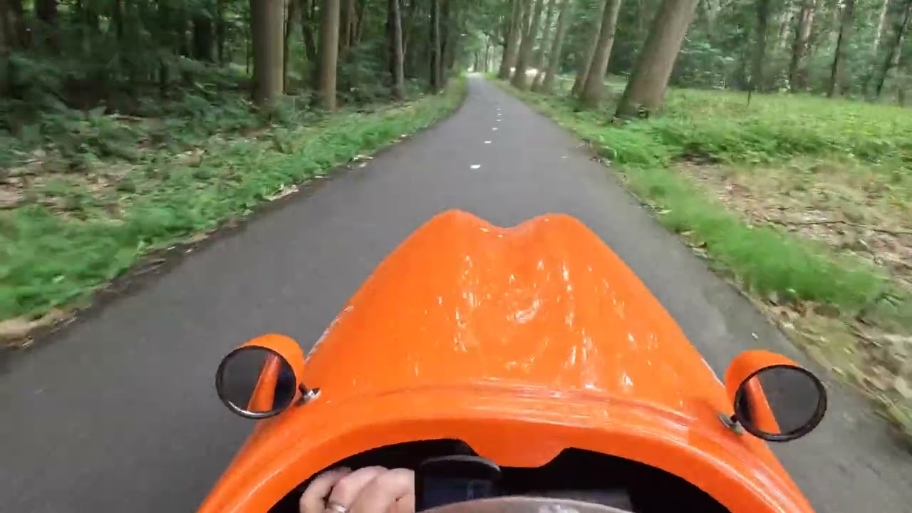 High speed 71 Km velomobile solo ride
