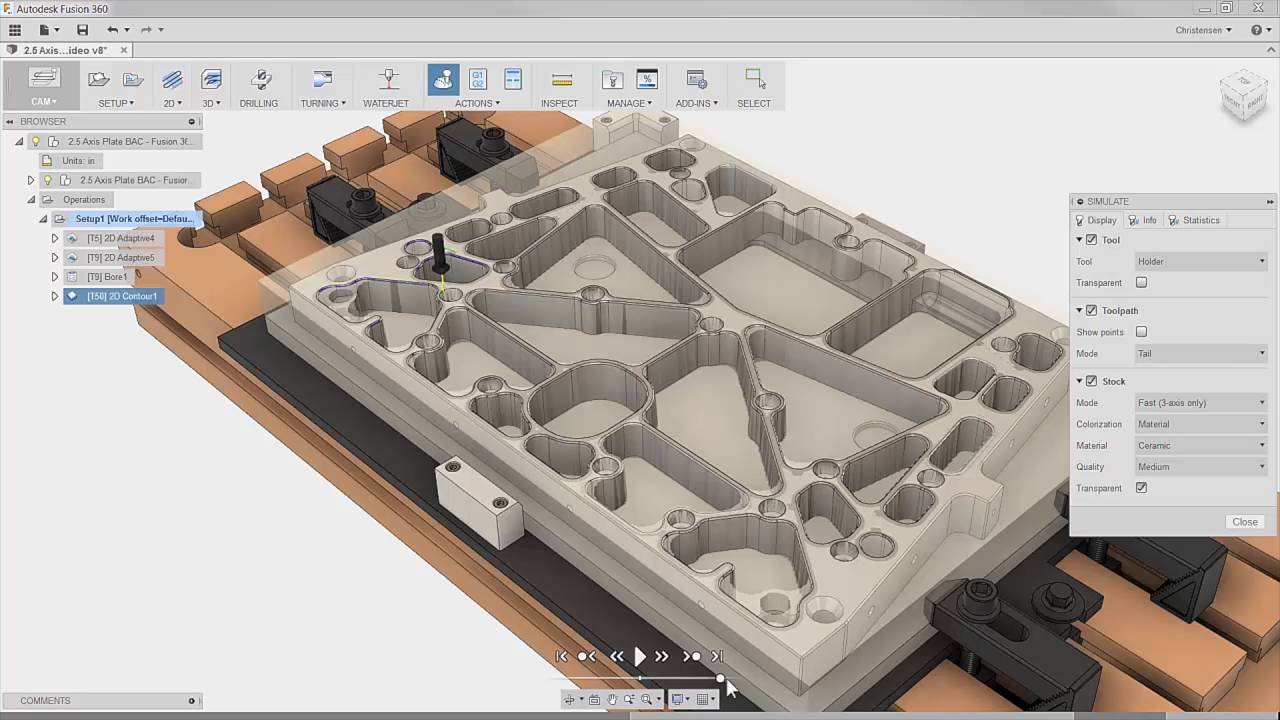 Fusion 360&mdash; 2.5 Axis Machining