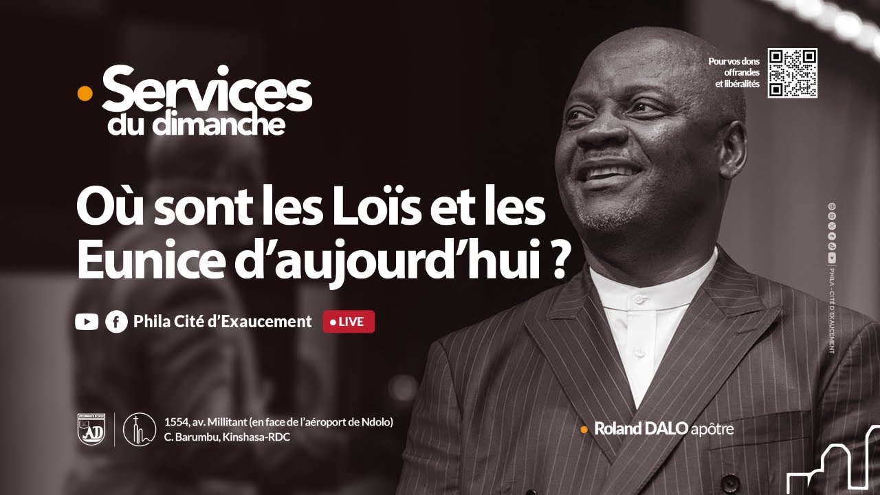 Culte Dominical | Roland Dalo, Apôtre | Phila Cité d'Exaucement