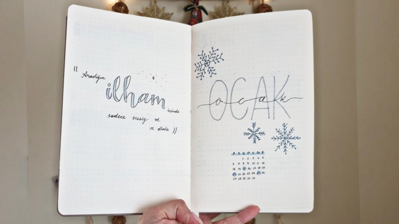 2020 OCAK- TÜRKÇE BULLET JOURNAL | JANUARY BULLET JOURNAL