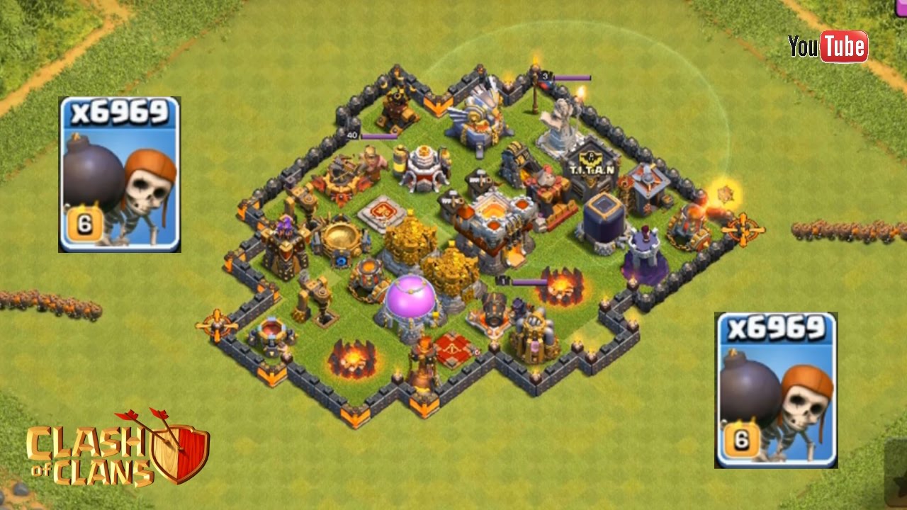 Clash Of Clans - 3000 Wall Breakers Attack ! 3 STARRING A VILLAGE! WTF! "FUNNY MOMENTS