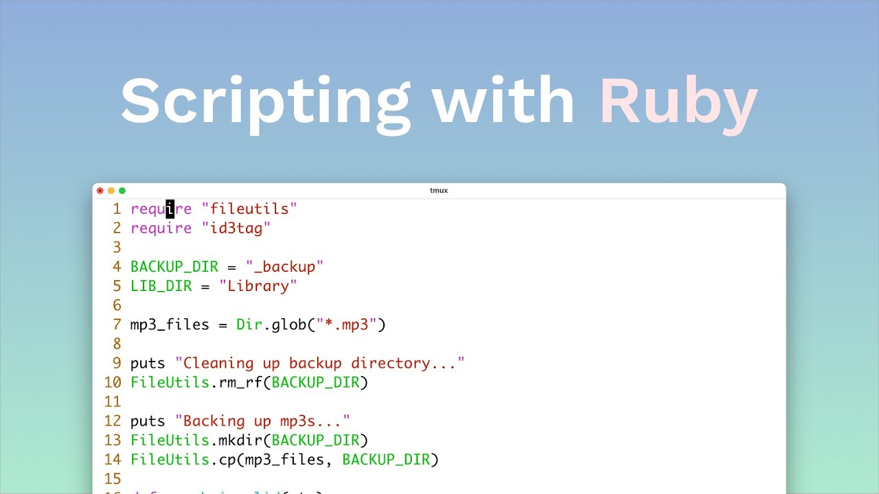Writing Utility Scripts with Ruby
