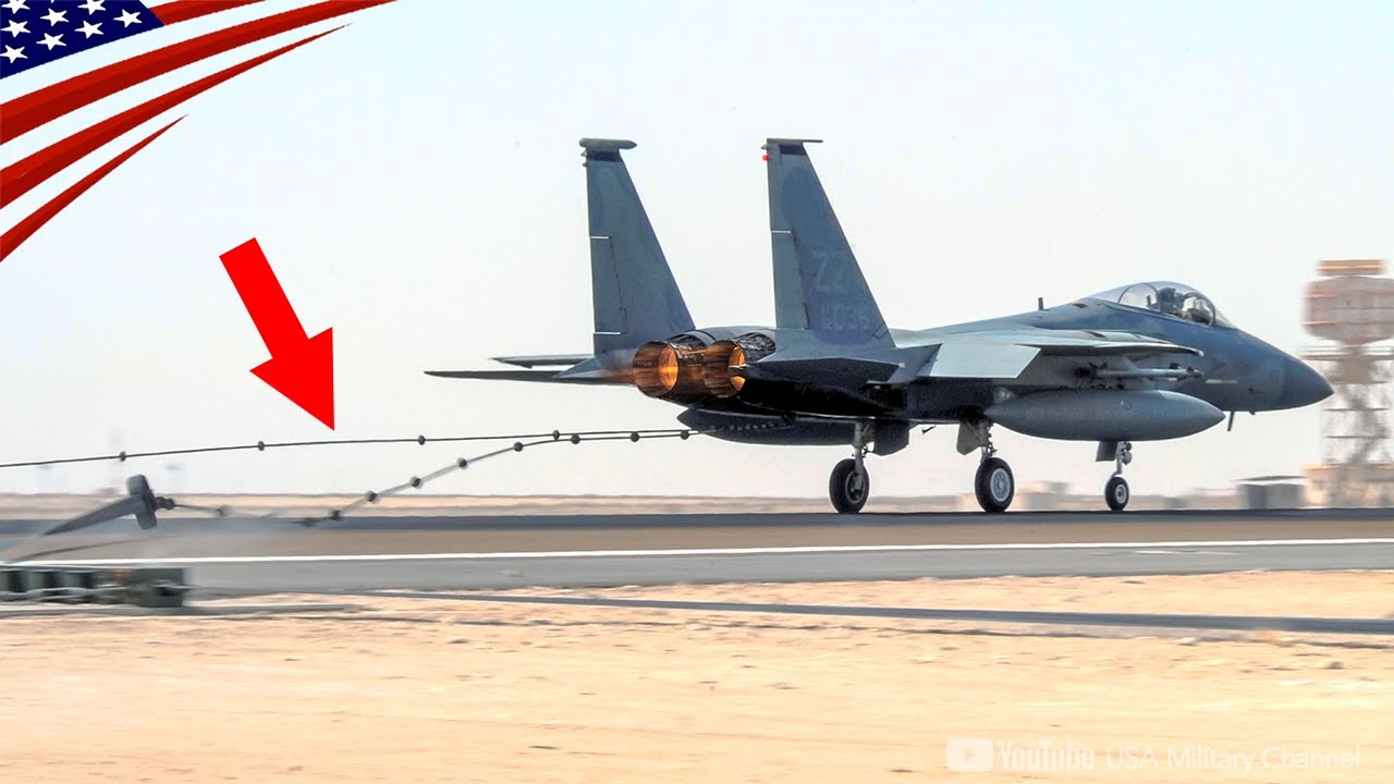 Emergency Landing - US Special Methods to Safely Stop its Fighter Jet on Runway