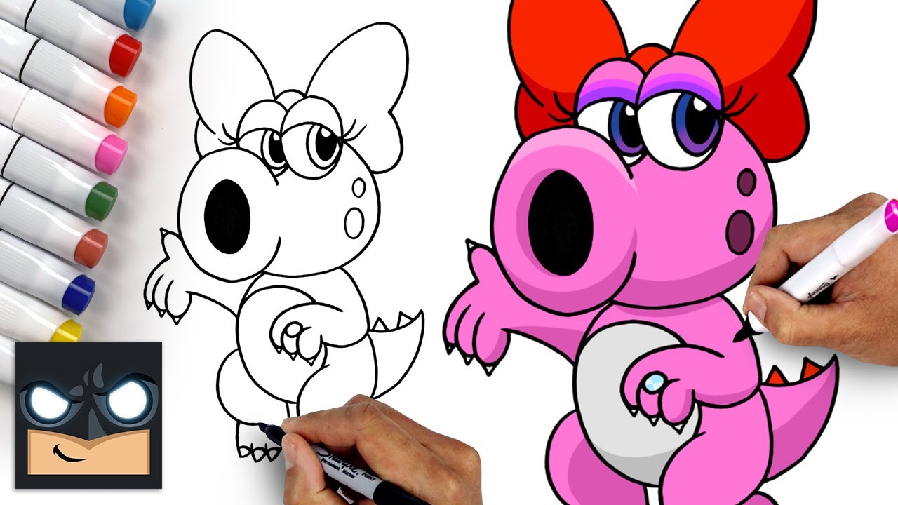 How To Draw BIRDO | SUPER MARIO Step By Step Tutorial