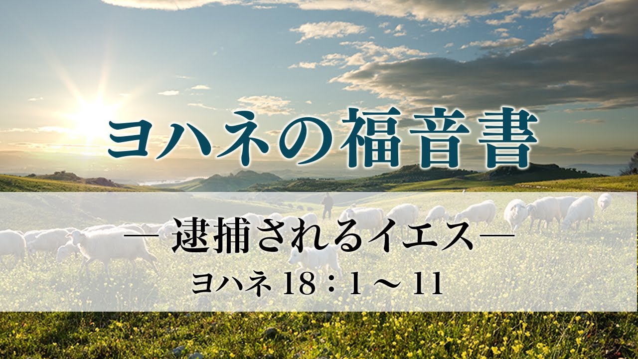 ヨハネの福音書（52）「逮捕されるイエス」18：1～11