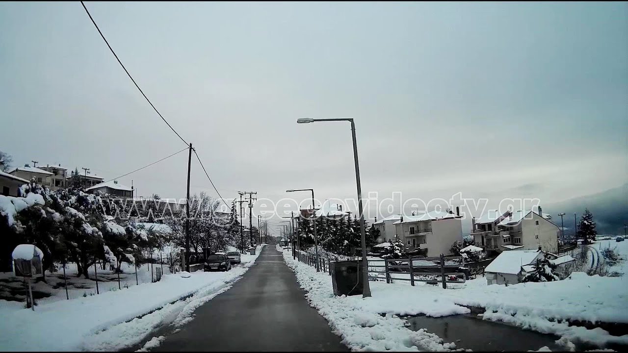 Κλεισοχώρι Έδεσσας (Εκκλησιοχώρι Πέλλας) χιόνι Klisochori Edessa (Ekklisiochori Pella) Greece snow