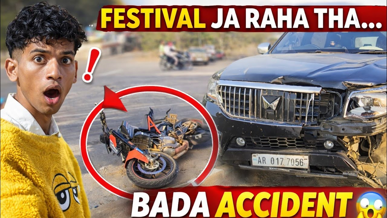 KYF Festival 🥮 dekhne jaraha tha road pe accident dekhne Mila 😱 |