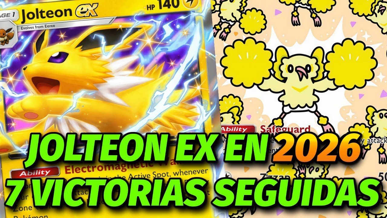 ⚡Racha de 7 VICTORIAS con MAZO de JOLTEON EX en POKEMON POCKET 2026