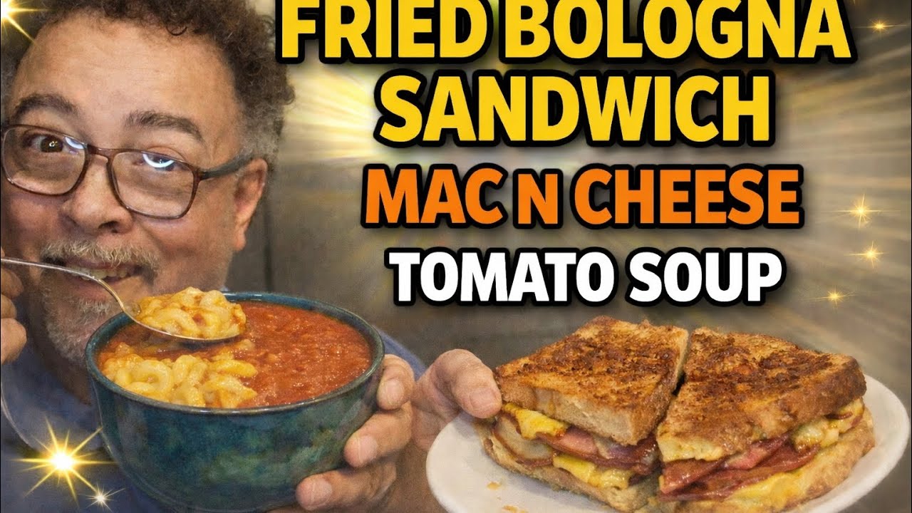 Soup and sandwich  with  mac n cheese tomato soup @simplemealsbytvlog6491 