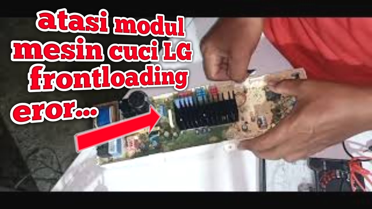 Penyebab mesin cuci LG front loding lampu nyala semua/eror