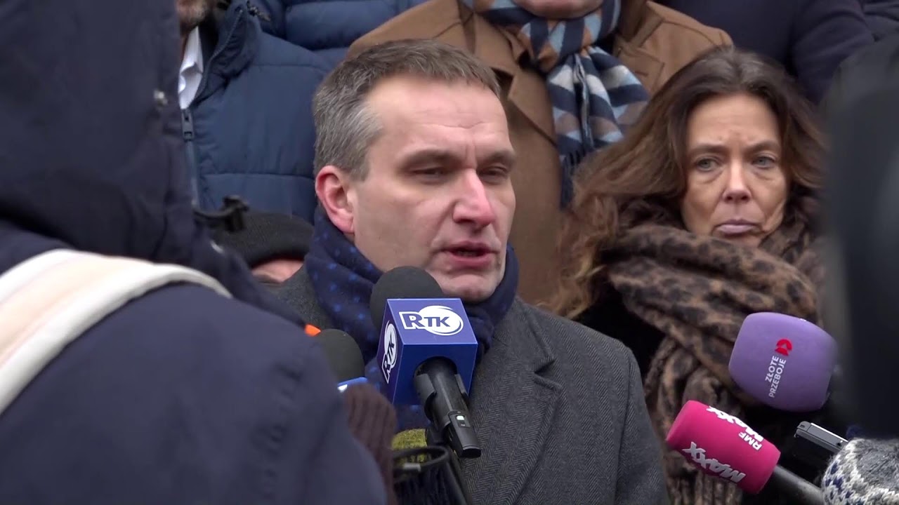 Konferencja prasowa Mariusza Wiśniewskiego