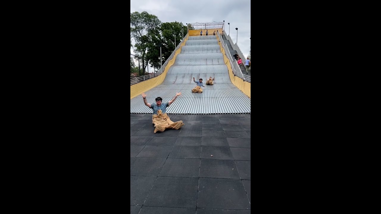 Giant Slide Reopens at Belle Isle in Detroit