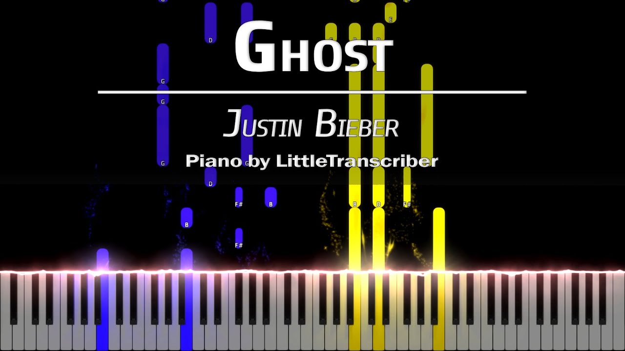 Justin Bieber - Ghost (Piano Cover) Tutorial by LittleTranscriber
