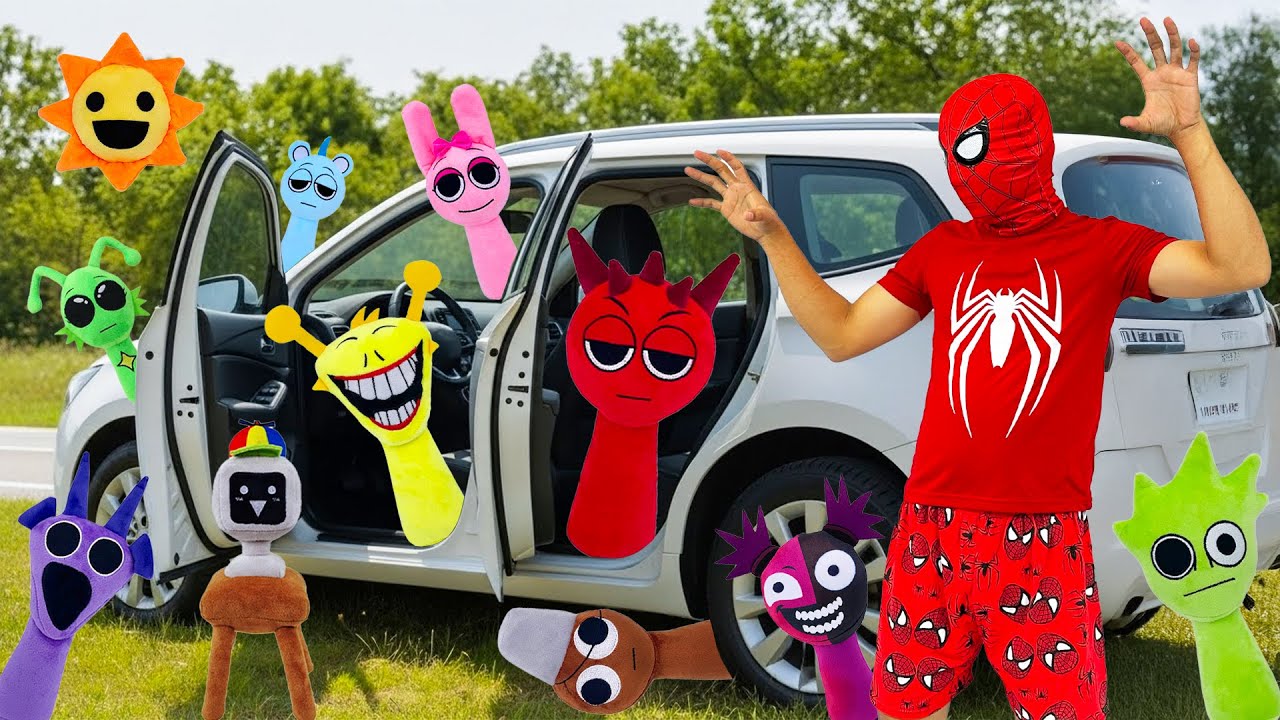 Why Was Sprunki Hiding in Spider-Man Car? Caught on Camera!