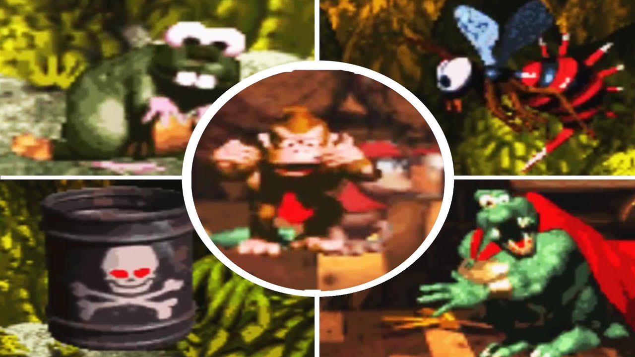 Donkey Kong Country All Bosses ( No Damage )
