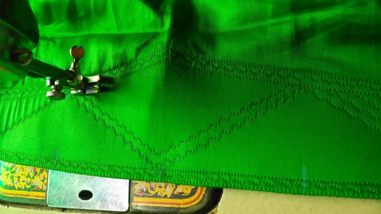 Very Easy and beautiful Ponche ka design (1 Salwar ki mohri ka design)