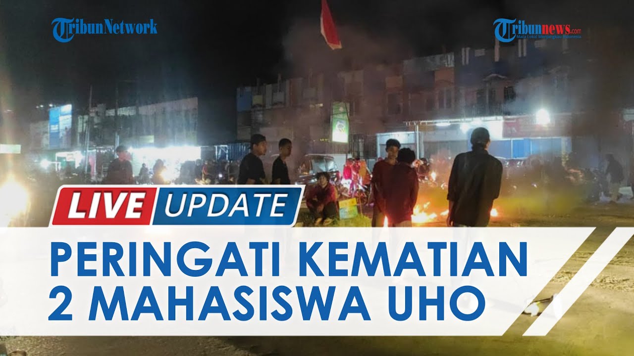 Peringati Kematian Mahasiswa UHO Randi dan Yusuf, Demontran Unjuk Rasa dan Blokade Jalan di 3 Titik