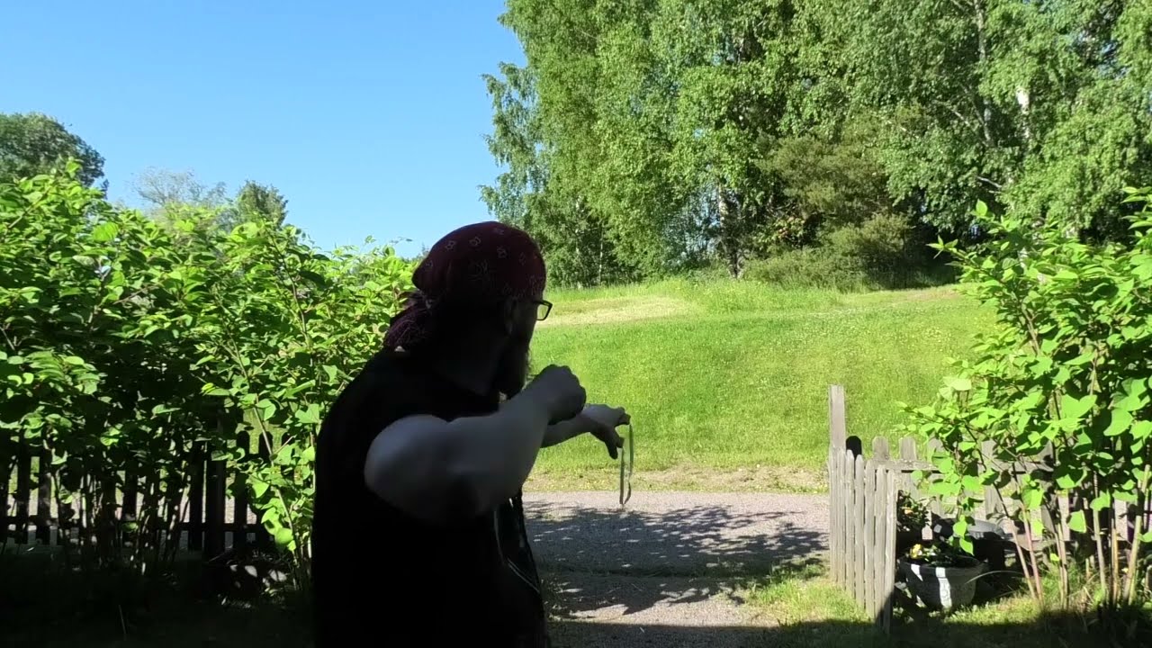 Shooting airsoft ammo with slingshot