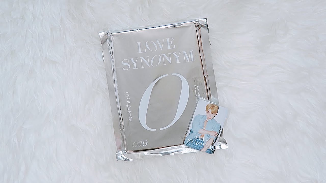 unboxing wonho mini album love synonym #1: right for me (ver. 3) 💙