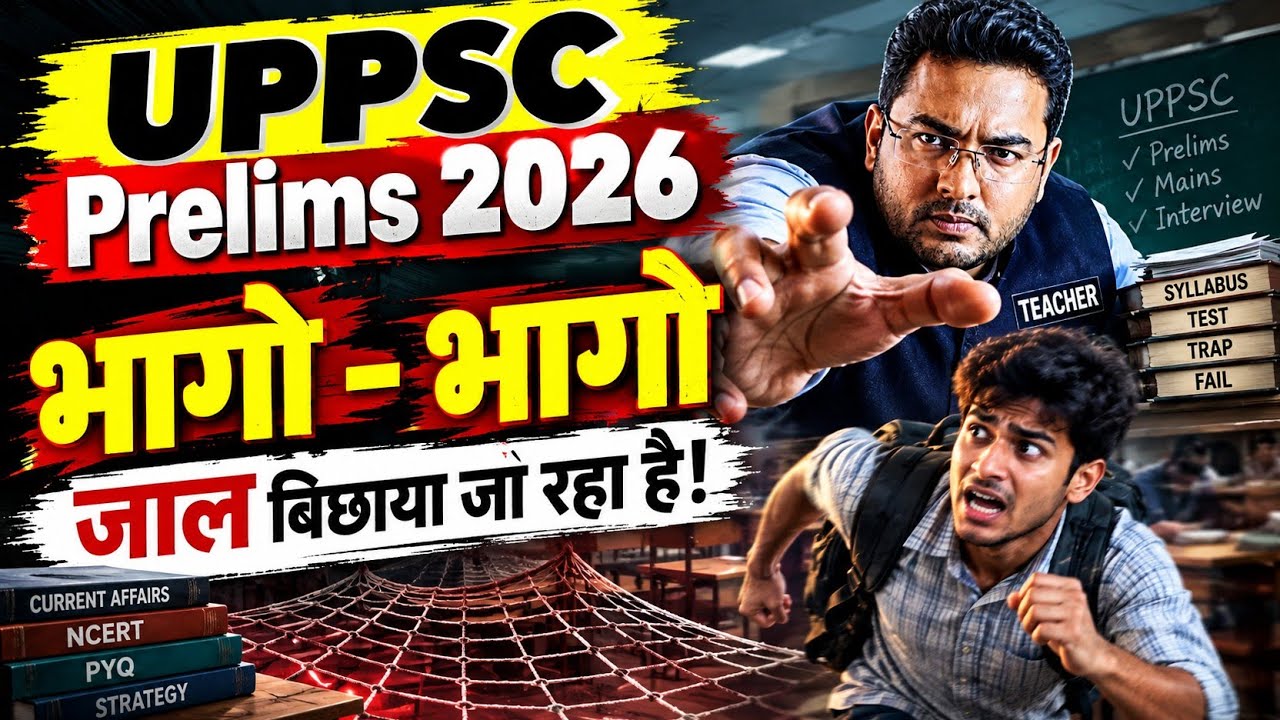 UPPSC Prelims 2026: भागो-भागो! जाल बिछाया जा रहा है! |UPPSC Prelims 2026 Strategy 
