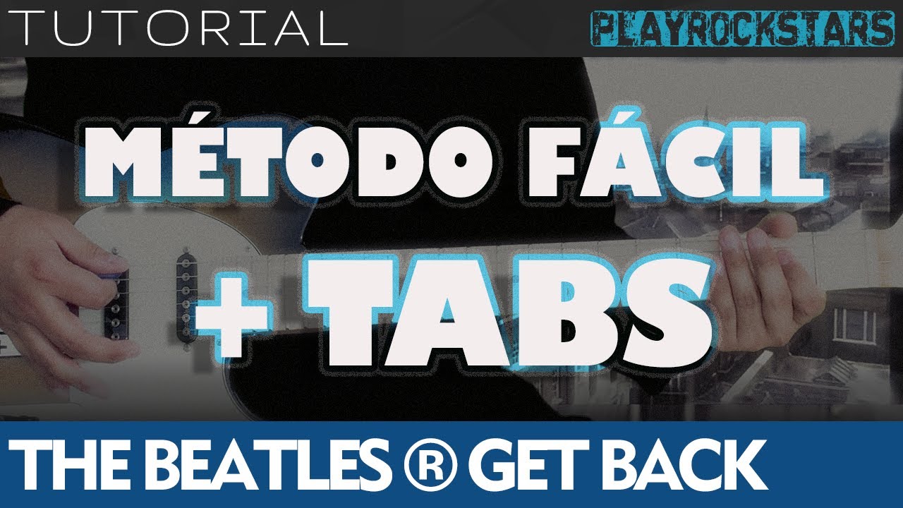 como tocar GET BACK en guitarra THE BEATLES ⭐️ TUTORIAL / ACORDES / SOLO / RITMO / TABS