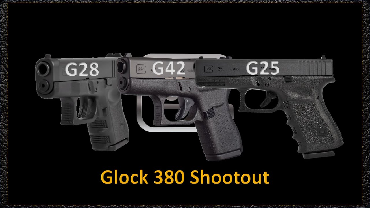 The Great Glock 380 Shootout (G28, G42, and G25)!