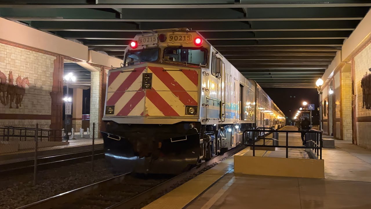 Two Amtrak Surfliners at Camarillo Station A785 with NPCU 90125 trailing and A794 1/28/26