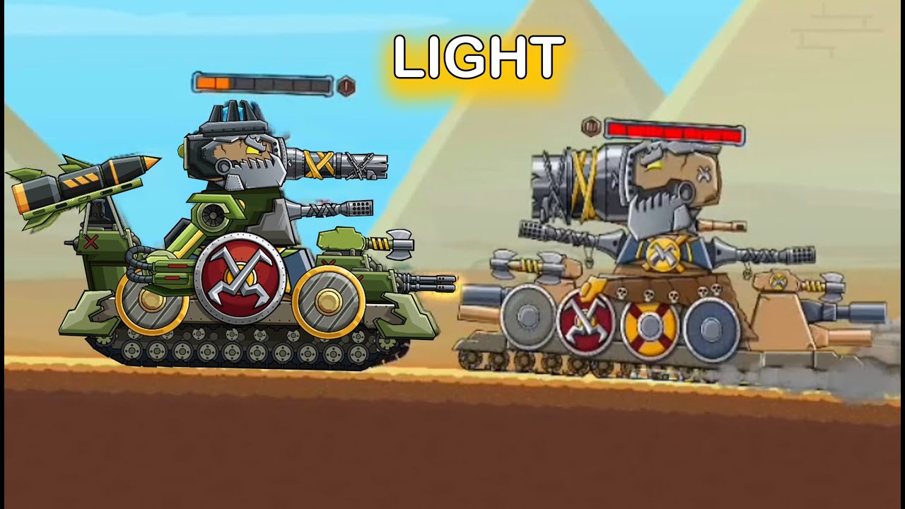 Tank Arena Steel Battle : Light Mode Battle - Stage Upgrading - All Tanks Versus Gameplay