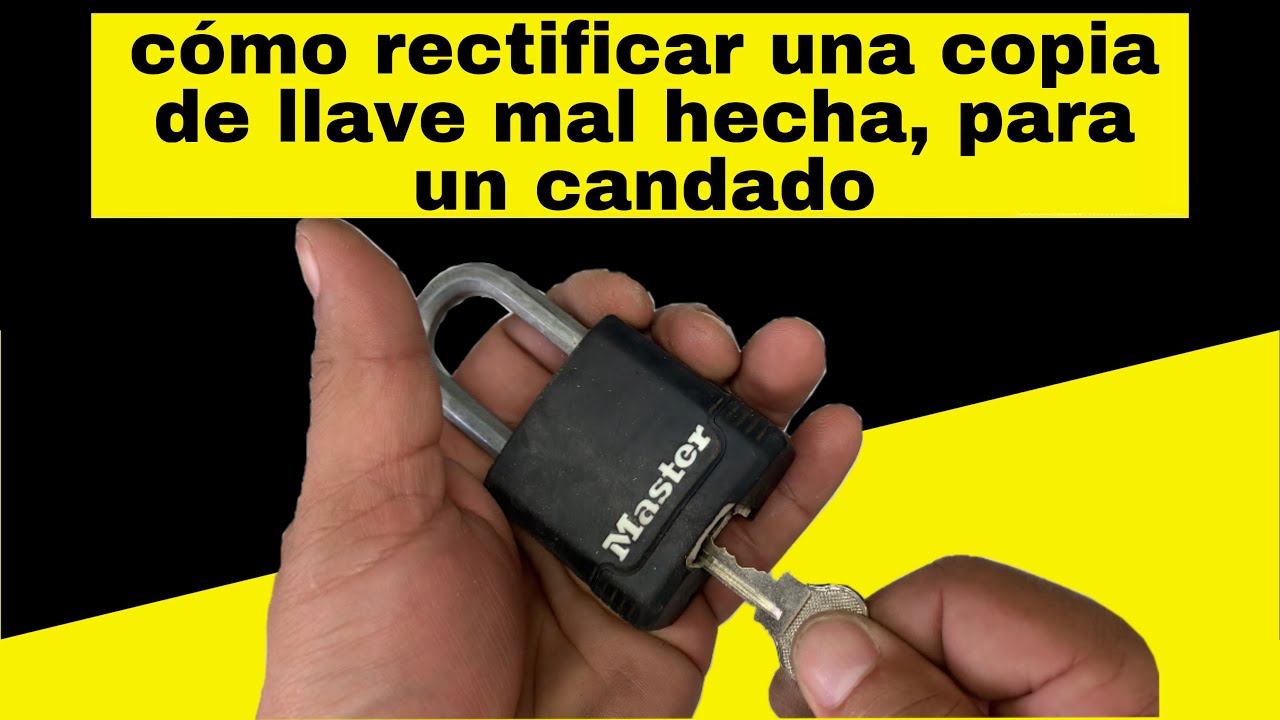 Haz esto para rectificar una copia de llave que no funcionó