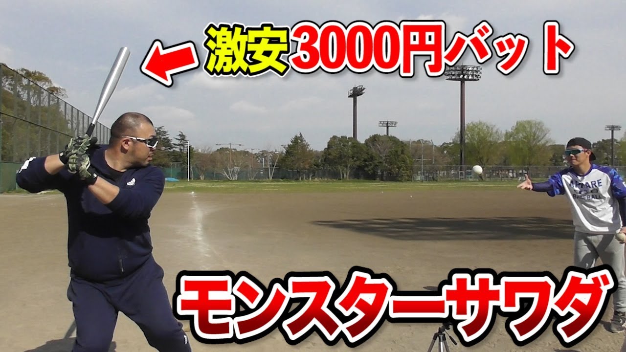 モンスターサワダが激安3000円のオモチャバットで打ったらどうなるのか？