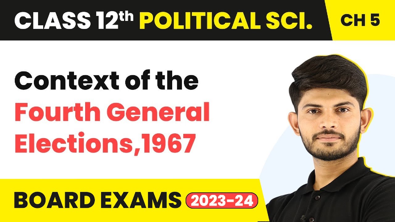 Class 12 Political Science | Context of the Fourth General Elections,1967 (2025-26)