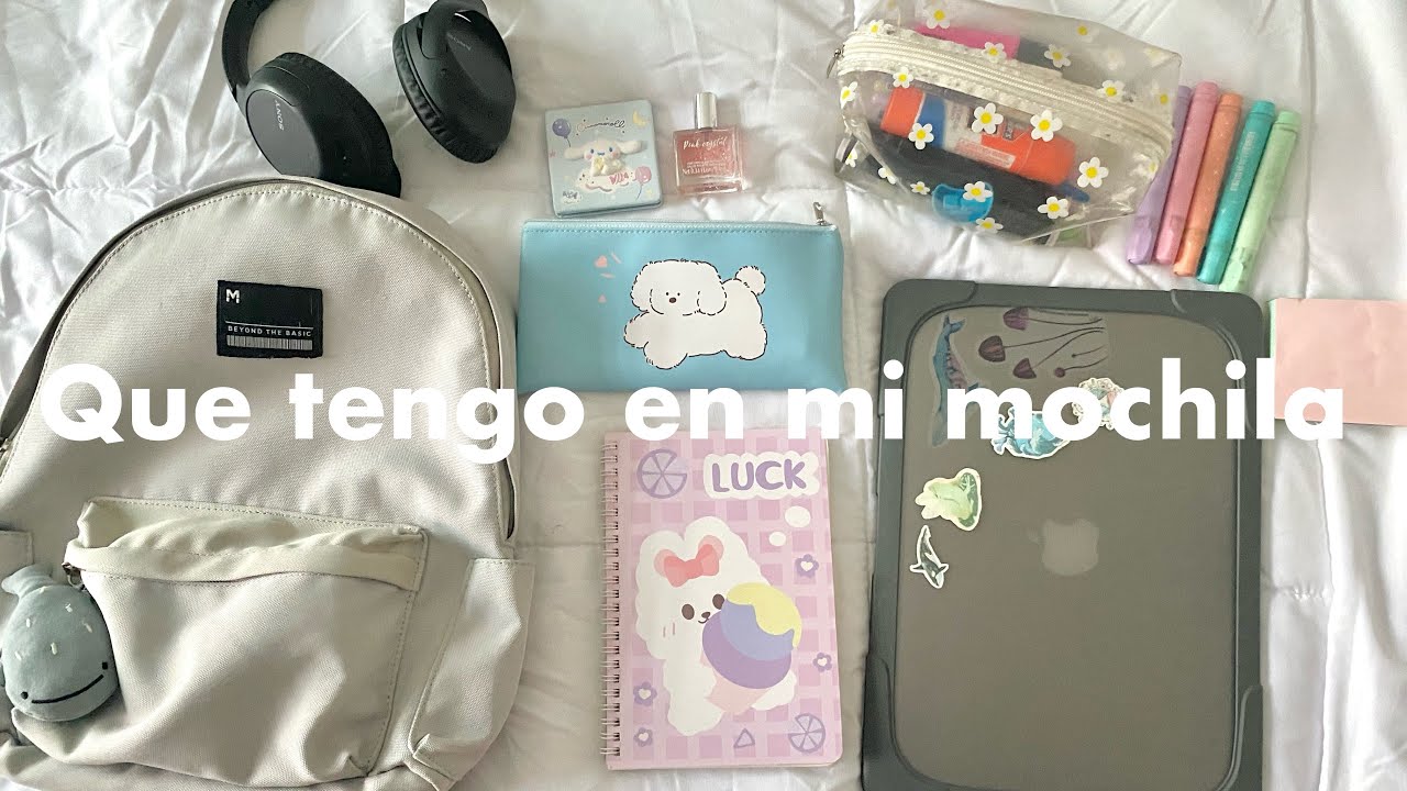 Que tengo en mi mochila + Como me preparo para la Uni ☁️ (Haul, cuadernos, mochila)