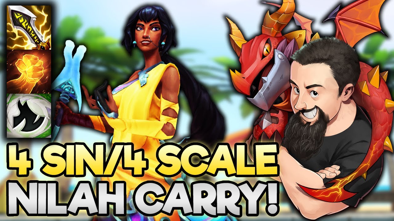 4 Assassin/4 Scalescorn - Nilah Backline Destroyer!! | TFT Uncharted Realms | Teamfight Tactics