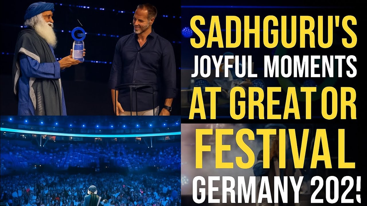 Sadhguru’s Joyful Moments at Greator Festival | Germany 2025 | Talks on life and meditation 🧿🙏